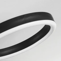 hofstein Plafonnier Grasse LED Noir, 1 lumière