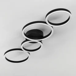 hofstein Plafonnier Grasse LED Noir, 1 lumière