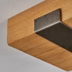 Lampes Dorées-hofstein Plafonnier Gressot Écru, Nickel mat, 1 lumière