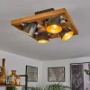 Lampes Dorées-hofstein Plafonnier Gressot Écru, Nickel mat, 4 lumières