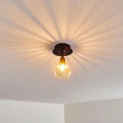 hofstein Plafonnier Grönhöj Noir, 1 lumière* Spots Et Projecteurs