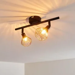 hofstein Plafonnier Grönhöj Noir, 2 lumières