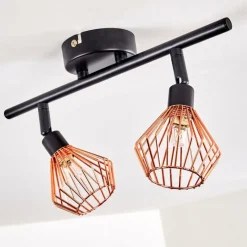 hofstein Plafonnier Grönhöj Noir, 2 lumières