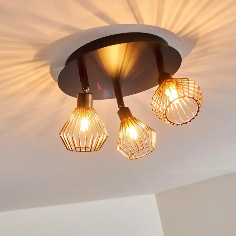 hofstein Plafonnier Grönhöj Noir, 3 lumières