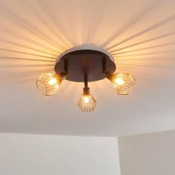 hofstein Plafonnier Grönhöj Noir, 3 lumières