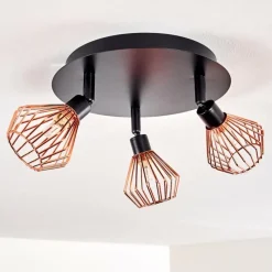 hofstein Plafonnier Grönhöj Noir, 3 lumières