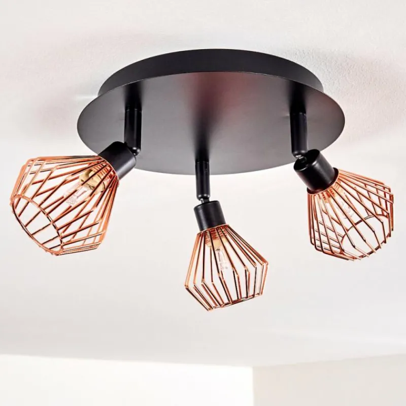 hofstein Plafonnier Grönhöj Noir, 3 lumières