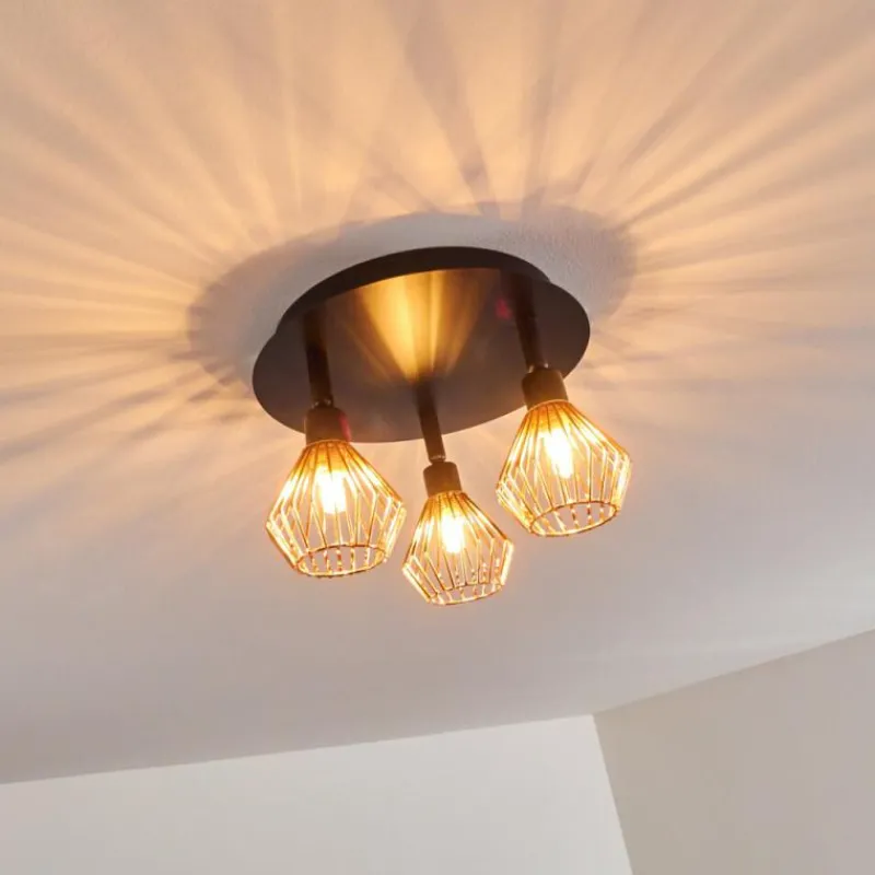 hofstein Plafonnier Grönhöj Noir, 3 lumières