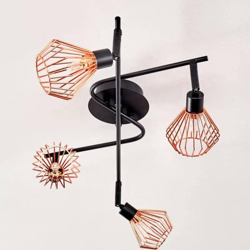Lampe Plafonnier Grönhöj Noir, 4 lumières* Spots Et Projecteurs
