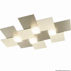 Luminaires Grossmann Plafonnier Grossmann Creo LED Champagne, 4 lumières* Éclairage Led