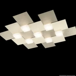 Luminaires Grossmann Plafonnier Grossmann Creo LED Champagne, 7 lumières* Éclairage Led