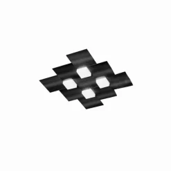 Luminaires Grossmann Plafonnier Grossmann CREO LED Noir, 4 lumières* Éclairage Led