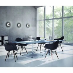 Luminaires Grossmann Plafonnier Grossmann FLAT LED Gris, Argenté, 1 lumière* Éclairage Led