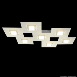 Luminaires Grossmann Plafonnier Grossmann Karree LED Champagne, 7 lumières* Éclairage Led