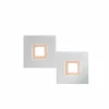 Luminaires Grossmann Plafonnier Grossmann KARREE LED Aluminium, Cuivre, 2 lumières* Éclairage Led