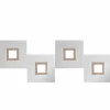 Luminaires Grossmann Plafonnier Grossmann KARREE LED Aluminium, Cuivre, 4 lumières* Éclairage Led