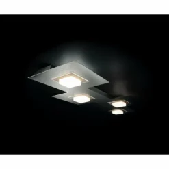 Luminaires Grossmann Plafonnier Grossmann KARREE LED Aluminium, Cuivre, 4 lumières* Éclairage Led