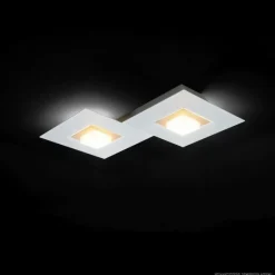 Luminaires Grossmann Plafonnier Grossmann KARREE LED Aluminium, Champagne, 2 lumières* Éclairage Led