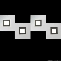 Luminaires Grossmann Plafonnier Grossmann KARREE LED Aluminium, Noir, 4 lumières* Éclairage Led