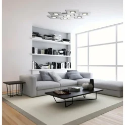 Luminaires Grossmann Plafonnier Grossmann KARREE LED Noir, 7 lumières* Éclairage Led