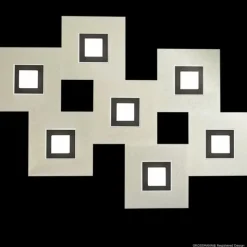 Luminaires Grossmann Plafonnier Grossmann KARREE LED Noir, 7 lumières* Éclairage Led