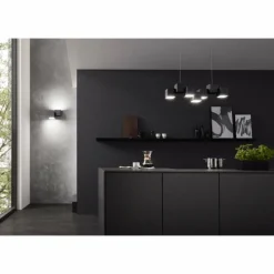 Luminaires Grossmann Plafonnier Grossmann ROCKS LED Noir, 5 lumières* Éclairage Led