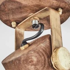 Lampes Dorées-hofstein Plafonnier Grunnfjord Or, Bois foncé, 1 lumière