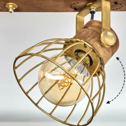 Lampes Dorées-hofstein Plafonnier Grunnfjord Or, Écru, 3 lumières