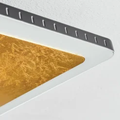 Lampes Dorées-hofstein Plafonnier Guacacallo LED Or, Noir, Blanc, 1 lumière