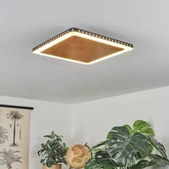 Lampes Dorées-hofstein Plafonnier Guacacallo LED Or, Noir, Blanc, 1 lumière