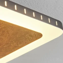 Lampes Dorées-hofstein Plafonnier Guacacallo LED Or, Noir, Blanc, 1 lumière