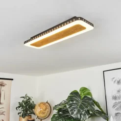 Lampes Dorées-hofstein Plafonnier Guacacallo LED Or, Noir, Blanc, 1 lumière