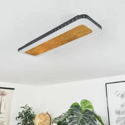 Lampes Dorées-hofstein Plafonnier Guacacallo LED Or, Noir, Blanc, 1 lumière