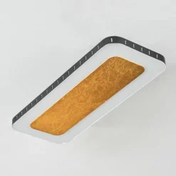 Lampes Dorées-hofstein Plafonnier Guacacallo LED Or, Noir, Blanc, 1 lumière