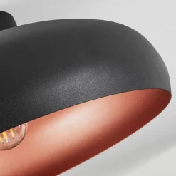 hofstein Plafonnier Guayo Noir, 1 lumière