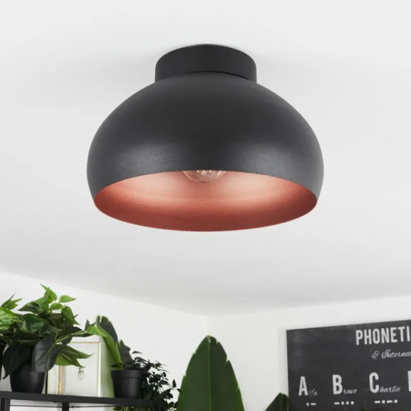 hofstein Plafonnier Guayo Noir, 1 lumière