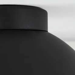 Lampes Dorées-hofstein Plafonnier Guayo Noir, 1 lumière