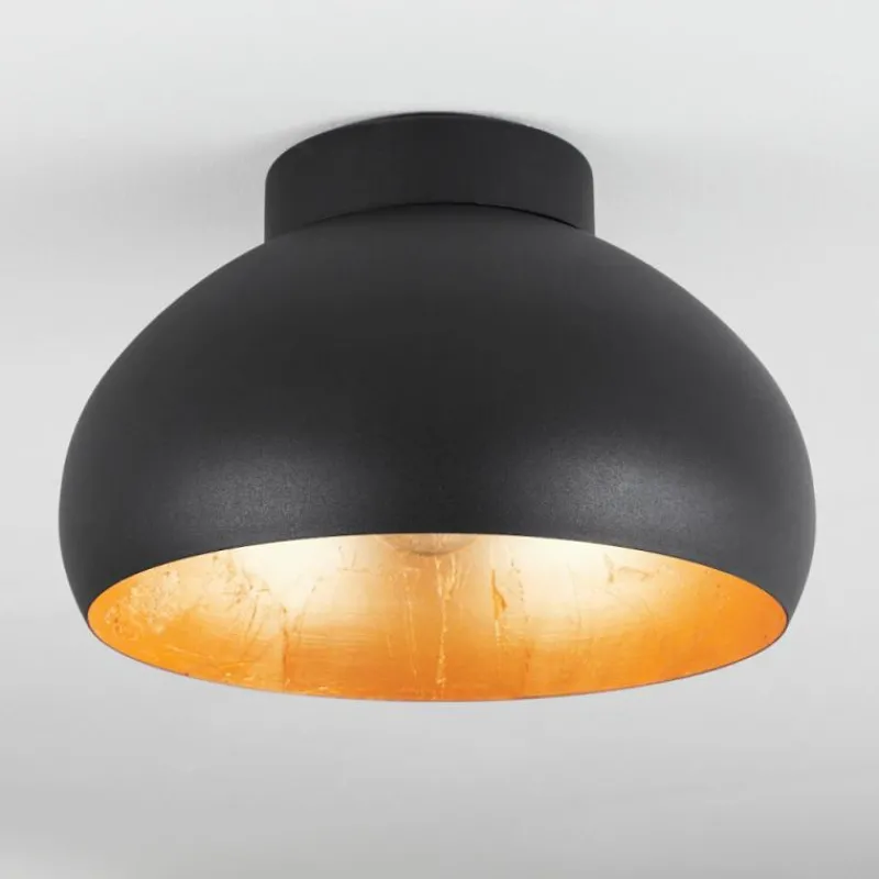 Lampes Dorées-hofstein Plafonnier Guayo Noir, 1 lumière