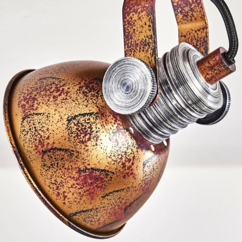 hofstein Plafonnier Gudo Brun, Bronze, 2 lumières* Spots Et Projecteurs