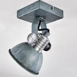 hofstein Plafonnier Gudo Gris, Argenté, 1 lumière