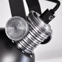 hofstein Plafonnier Gudo Noir, Argenté, 1 lumière