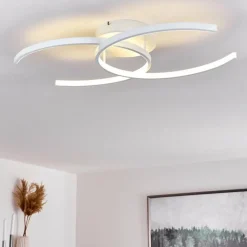 hofstein Plafonnier Guinea LED Blanc, 2 lumières