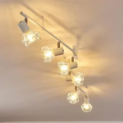 Lampes Vintages & Rétros-hofstein Plafonnier Gullspang Blanc, 6 lumières