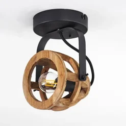 Lampes Industrielles-hofstein Plafonnier Haervej Noir, 1 lumière