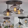 hofstein Plafonnier Haikala Clair, Fumé, 3 lumières