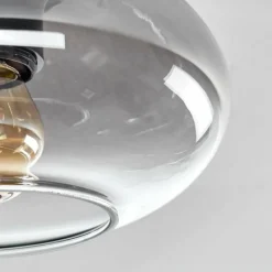 hofstein Plafonnier Haikala Clair, Fumé, 3 lumières