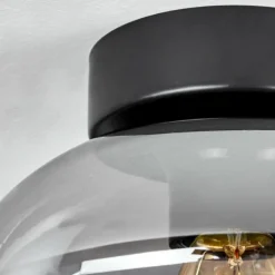 hofstein Plafonnier Haikala Clair, Fumé, 1 lumière