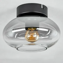 hofstein Plafonnier Haikala Clair, Fumé, 1 lumière