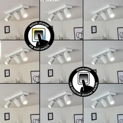 hofstein Plafonnier Hakamken Blanc, 3 lumières