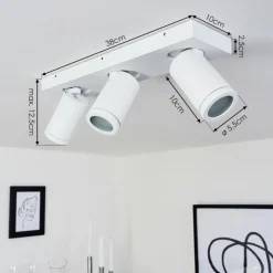 hofstein Plafonnier Hakamken Blanc, 3 lumières